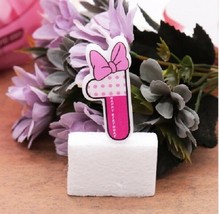Daisy Duck First Birthday Candle / Keepsake Topper  2&quot;X1&quot; USA Seller - £3.91 GBP