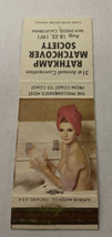 Matchbook Cover Matchcover Girly Girlie Pinup 1971 Rathkamp Society CA - $2.38