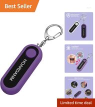 Battery-Powered Violet Personal Alarm with LED Alert - Ideal Safety Keyc... - $15.79