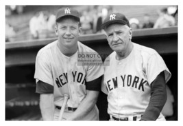 Mickey Mantle And Casey Stengle New York Yankees Baseball 4X6 Photo - £6.36 GBP