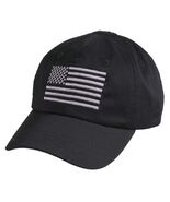 Tactical Operator Cap Embroidered USA Flag Military Contractor Hat Black... - $16.99