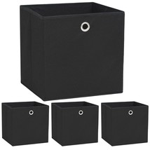  Storage Box Pack of 4 Black Non-woven fabric (Polyethylene: 100%) - $43.20