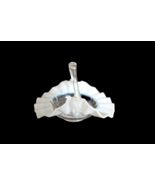 Vintage Clear &amp; White Art Glass Ruffled Edge Small Flower Basket - $27.34 CAD