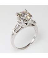3.00 Carat Round Brilliant Diamond 18k White Gold Engagement Ring Size: ... - $495,307.31 MXN