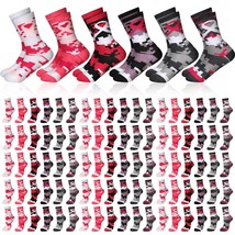 Suhine 180 Pairs Breast Cancer Awareness Socks for Women Pink Ribbon Pol... - £76.93 GBP
