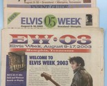 Elvis Week Event Guide Lot of 3 2003, 2005 2006 Elvis Presley Magazine N... - £7.87 GBP
