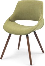 SIMPLIHOME Malden Bentwood Dining Chair, Acid Green Woven Polyester Fabr... - $171.99