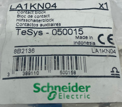 Schneider Electric LA1KN04 Contact Block 600VAC 10Amp  - $85.00