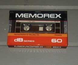 Memorex DBS 60 Normal Bias Blank Cassette Tape New Sealed - $88.92 MXN