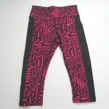 Nike Women Printed Epic Lux Crop Tight Pant - 686034 - Pink 616 - Size XS - NWT - £26.66 GBP