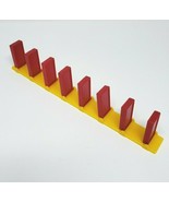 VINTAGE PRESSMAN DOMINO RALLY RED DOMINOES STRAIGHT YELLOW TRACK PIECES ... - £9.00 GBP