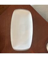 Rosenthal Germany Evensong 4044  Platter White &amp; Platinum Rim 13” - $22.00