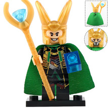 Loki with Space stone - Avengers Endgame Marvel Minifigure (Gold armor) - £2.39 GBP