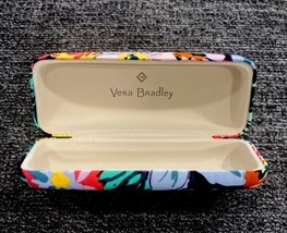 Vera Bradley Floral Print Sunglass Eyeglass Cloth Covered Hard Clamshell Case - £15.05 GBP