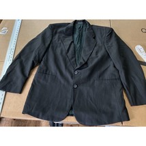 J.D. Christopher Men&#39;s Wool Black Striped Sport Coat Blazer, 40R, Formal... - $20.35 CAD