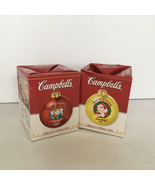 Happy Holidays from Campbells collector&#39;s edition round ornaments 2001 2002 - $27.16 CAD