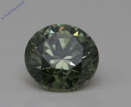 Round Cut Loose Diamond (1.01 Ct,Green(Irradiated) Color,VS1 Clarity) - £1,972.96 GBP