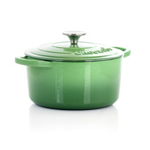 Crock-Pot Artisan 2 Piece 3 Quarts Enameled Cast Iron Dutch Oven in Pistachio Gr - $2,482.91 MXN