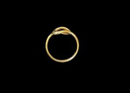 Tiffany & Co Elsa Peretti 750 18k Yellow Gold Open Wave Women Ring 2.9g SZ 5 image 5