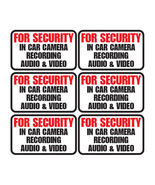 6 In Car Camera Recording Vinyl Decals Truck Vehicle Indoor Outdoor High Quality