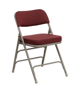 HERCULES Series Premium Curved Triple Braced &amp; Double Hinged Burgundy - $115.82