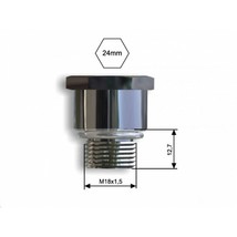 SPARK PLUG THREAD ADAPTOR INSERT M18 TO M14 WITH SEAL RING - $6.50