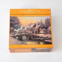 1000 Piece Thomas Kinkade Painter of Life Cobblestone Jigsaw Puzzle 2006... - $9.49