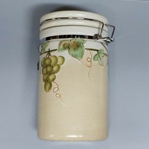 Mikasa ~ KT408 ~ Chablis ~ Set of  3 Ceramic Canisters ~ Grape Pattern - $140.64 CAD