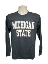 Michigan State University Adult Small Gray Long Sleeve TShirt - £15.30 GBP