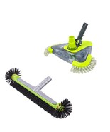 Heavy Duty Round Pool Brush &amp; Rotatable Vacuum Head - $98.99