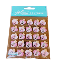 Jolee&#39;s Boutique Pink Glitter Pacifier Stickers 25 pieces (New) Embellishments - £5.28 GBP