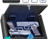 BILLCONCH Gun Safe for Pistols - Biometric Gun Safe 4 Ways Quick Access ... - $150.57