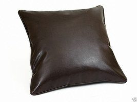 Cushion Leather Cover Pillow Rug Hair Throw Decorative Hair Patchwork Ca... - £26.90 GBP+