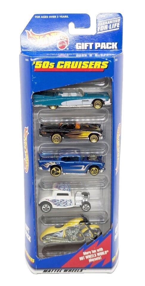 Hot Wheels 1998 Chevy, Ford, Scorchin Scooter, Thunderbird 50’s Cruisers 5 Pack