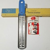 vintage  Taylor Instrument Co Stainless Steel Candy Thermometer  in Box  5908 - £15.79 GBP