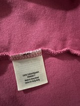 St Johns Bay Women's Red Cotton Embroidered V-Neck Long Sleeve Blouse Top Size L image 3