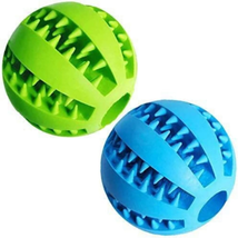 Feixun Dog Treat Toy Ball, Dog Tooth Cleaning Toy, Interactive Dog Toys(1 Green+ - £8.65 GBP