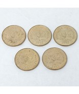 1997 Philippines 5 Piso Coins Filipino Money Currency - Lot of 5 - €8,58 EUR