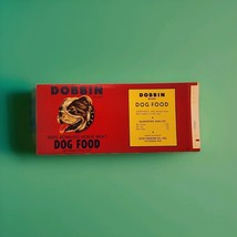 Dobbin Red Label  Uncirculated   Tin Can Label Dog Food 100% Horse Meat - €10,63 EUR