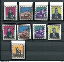 Yemen 1965  4 stamps perf+5 stamps Imperf J F Kennedy 13778 - $19.80