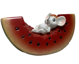 Mouse On Watermelon Slice Plastic Bank With Stopper Hong Kong - £15.69 GBP