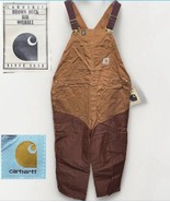 Carhartt Bib Overalls 42x32 Vintage 80s Mens 6FB Brown Duck High Back Un... - £102.46 GBP