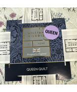 WILLIAM MORRIS LILY FLOWER  LAVENDER/WHITE 1pc QUEEN QUILT NIP Beauitful - $131.38