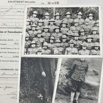 WWI 76Th Infantry Group Picture and Copies of Military Records for Soldier - $15.95