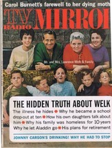 TV Radio Mirror January 1968 Lawrence Welk Carol Burnett Johnny Carson - $14.42