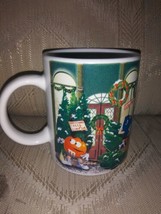 M&amp;M Chocolate Candy Christmas Coffee Mug Xmas Trees Live &amp; Cut Wreaths Tree Shop - £12.55 GBP