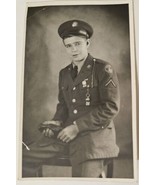 WW2 RPPC, U.S. Army Young Private, Taken In The UK in 1943 See Back. - £7.41 GBP