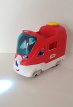 Fisher Price Little People Red Friendly Passenger Train Engine Only 2016 Works! - $9.85