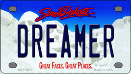 Dreamer South Dakota Novelty Mini Metal License Plate Tag - £11.76 GBP