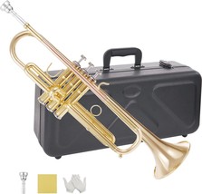 Gold Copper Trumpet With Phosphor Copper Leadpipe.Student/School Bb Trum... - $246.99